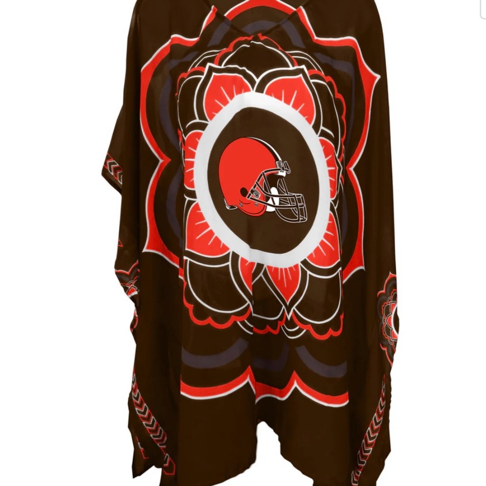 Littlearth Trace Caftan One Size Officially Licensed Team Spirit Coverup - Picture 2 of 5